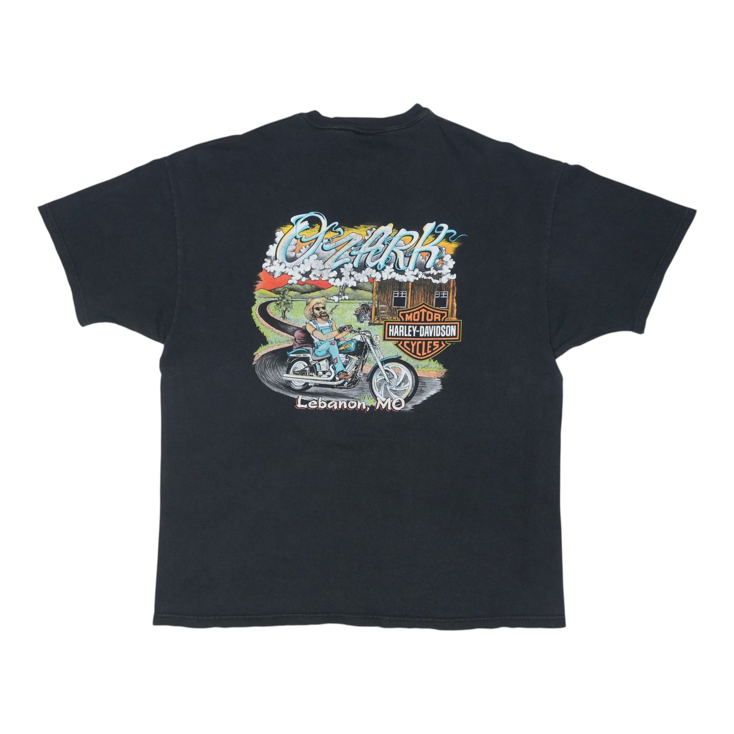 2000 Harley Davidson Ozarks Shirt Back