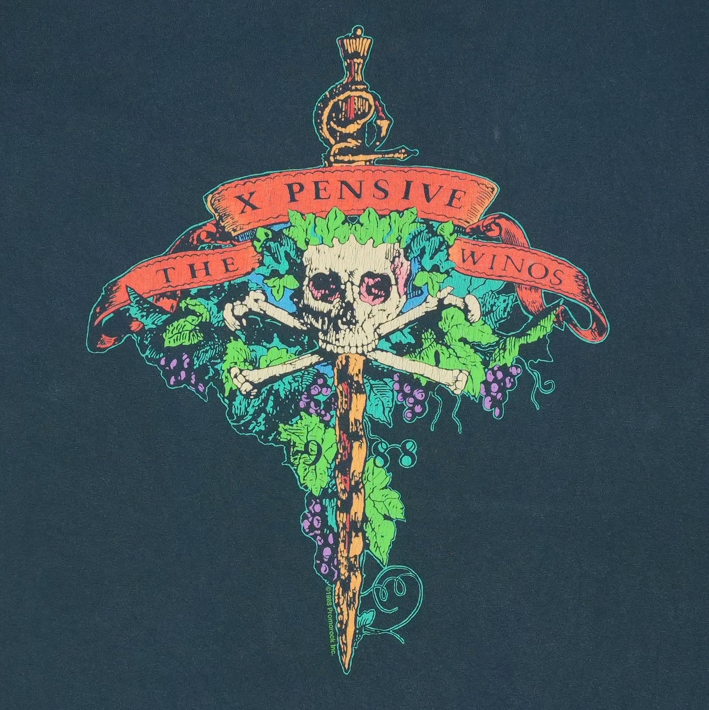 1990s Xpensive The Winos Keith Richards Shirt Detail