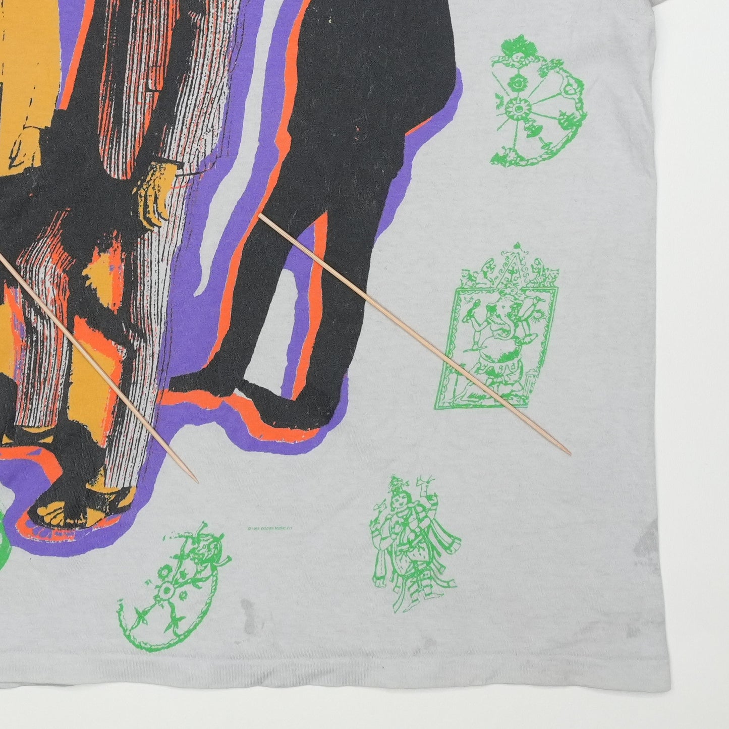 1993 The Doors All Over Print Shirt Detail