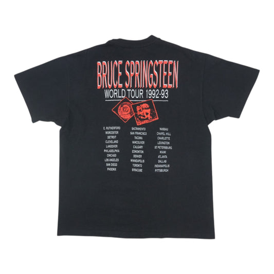 1992 Bruce Springsteen World Tour Shirt Back