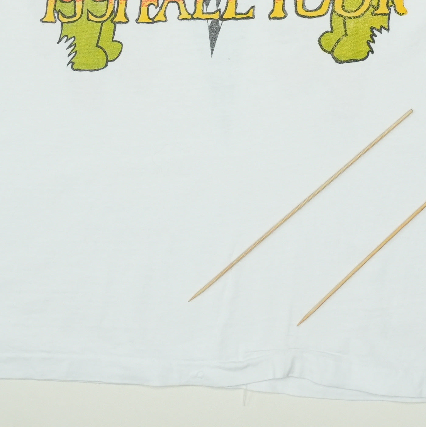 1991 Grateful Dead New York Fall Tour Shirt Detail