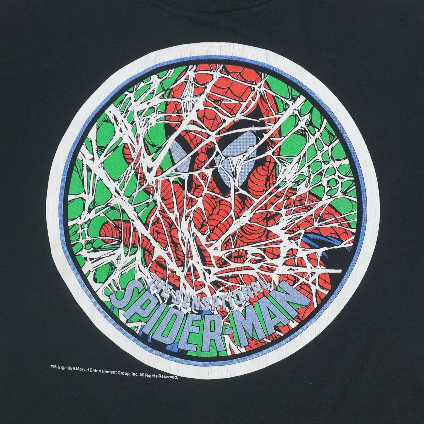 1989 Spider-Man Marvel Comics Shirt Detail