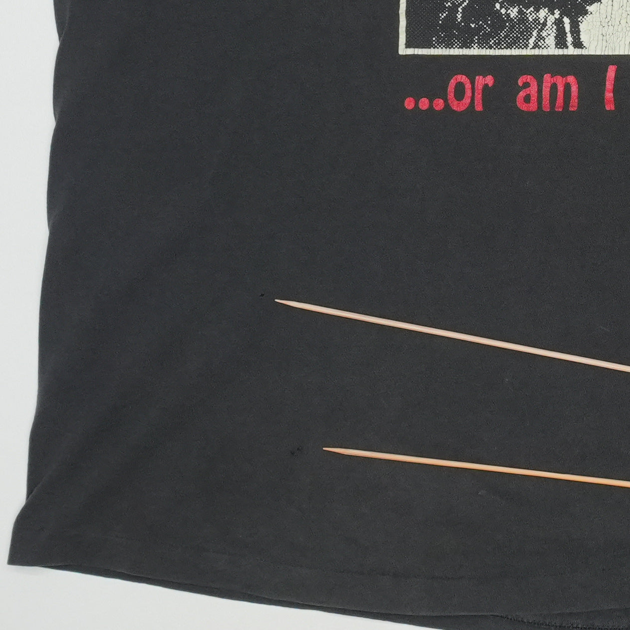 1990s Charles Manson glow in the dark Shirt Detail