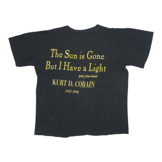 1995 Kurt Cobain Sun Is Gone Shirt Back