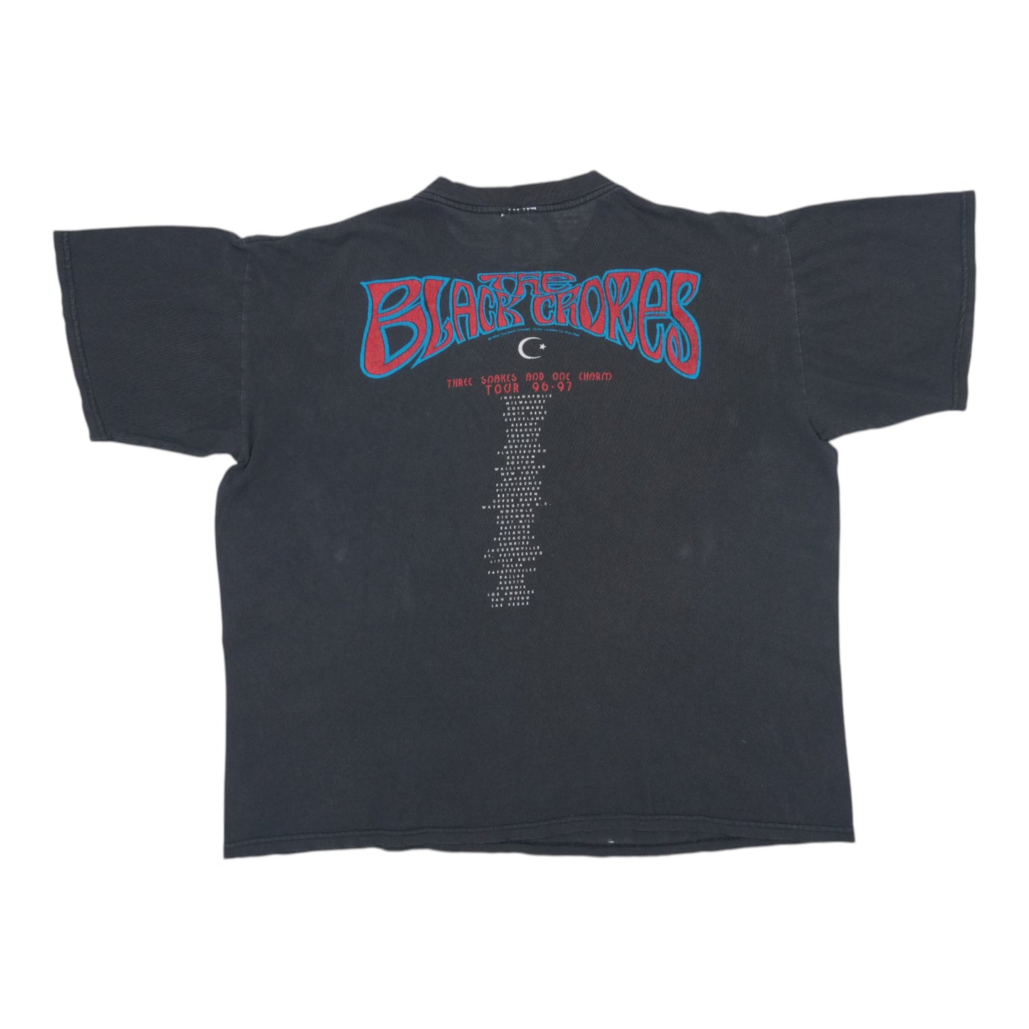 1996 Black Crowes Three Snakes One Charm Tour Shirt