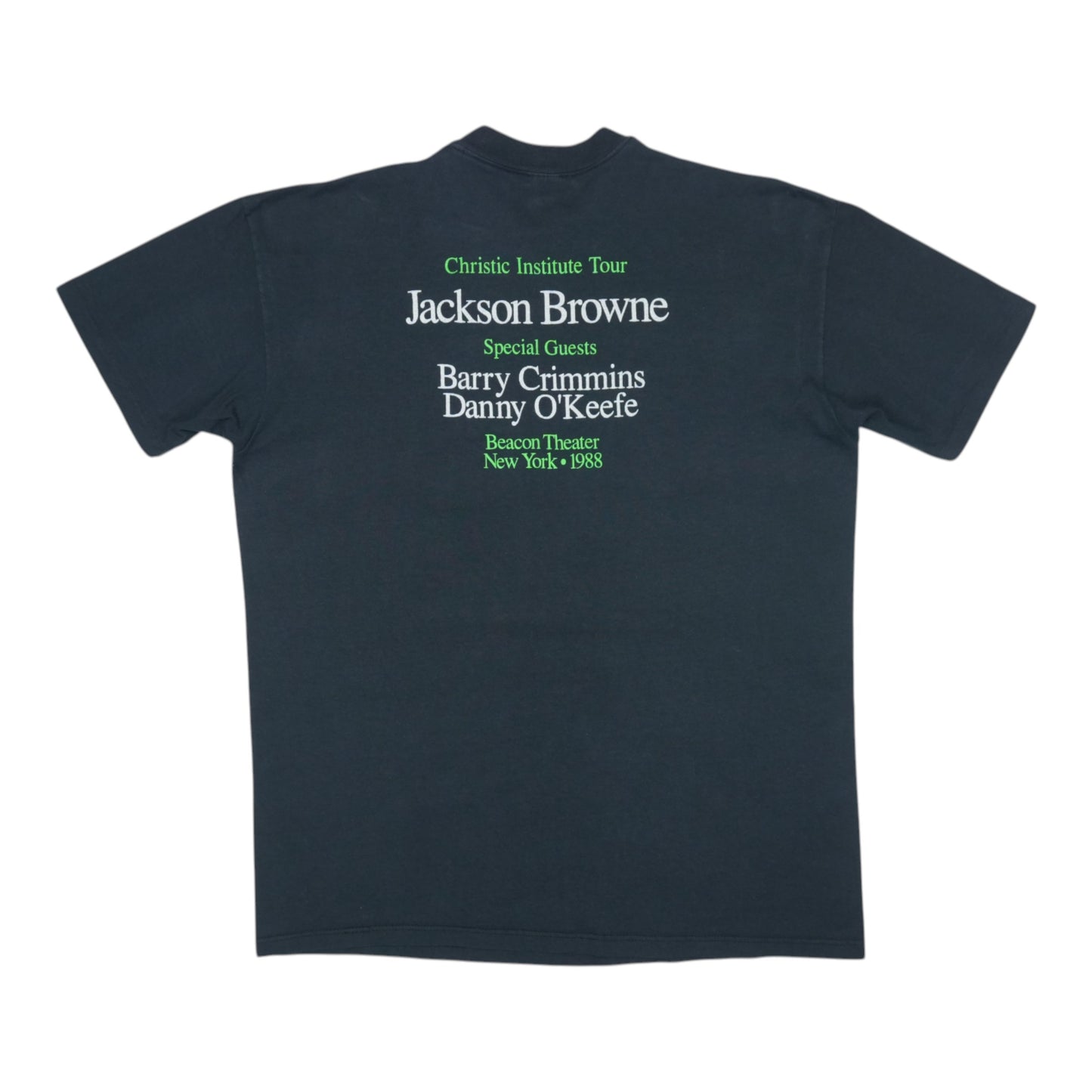 1988 Jackson Browne Contra Cocaine Concert Shirt