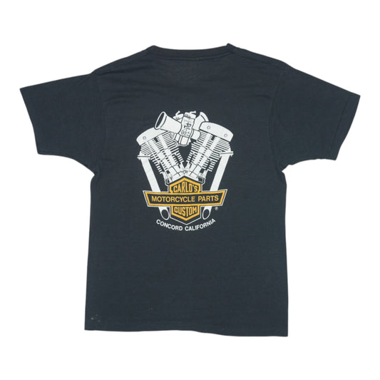 1980s Ridin Hogs Lookin For Chicks Motorcycle Shirt Back