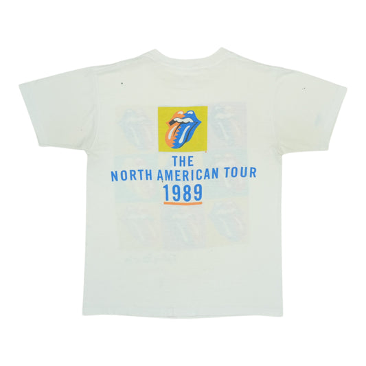 1989 Rolling Stones Steel Wheels Tour Shirt Back