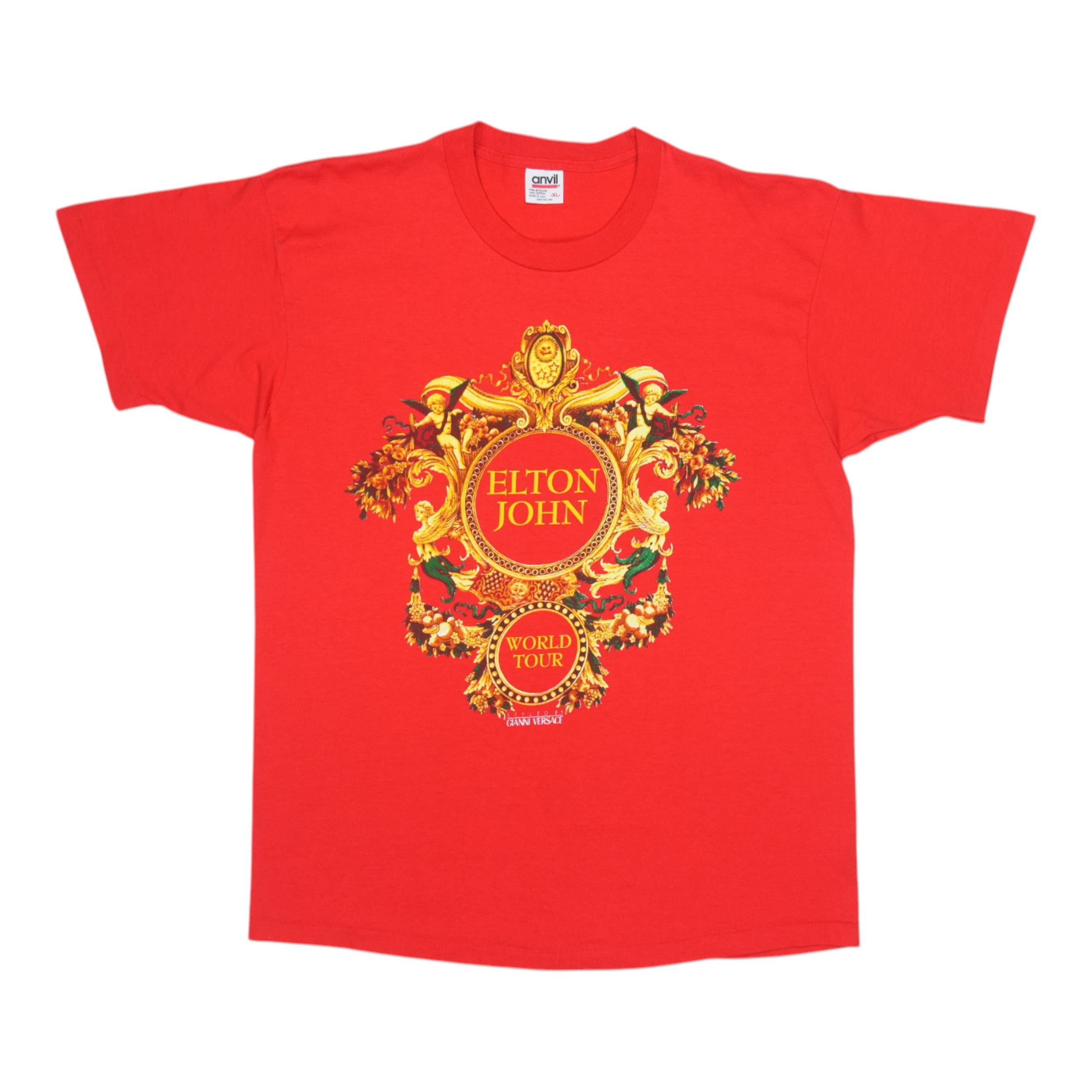 1992 Elton John Versace Tour Shirt | Authentic Vintage Tee – WyCo