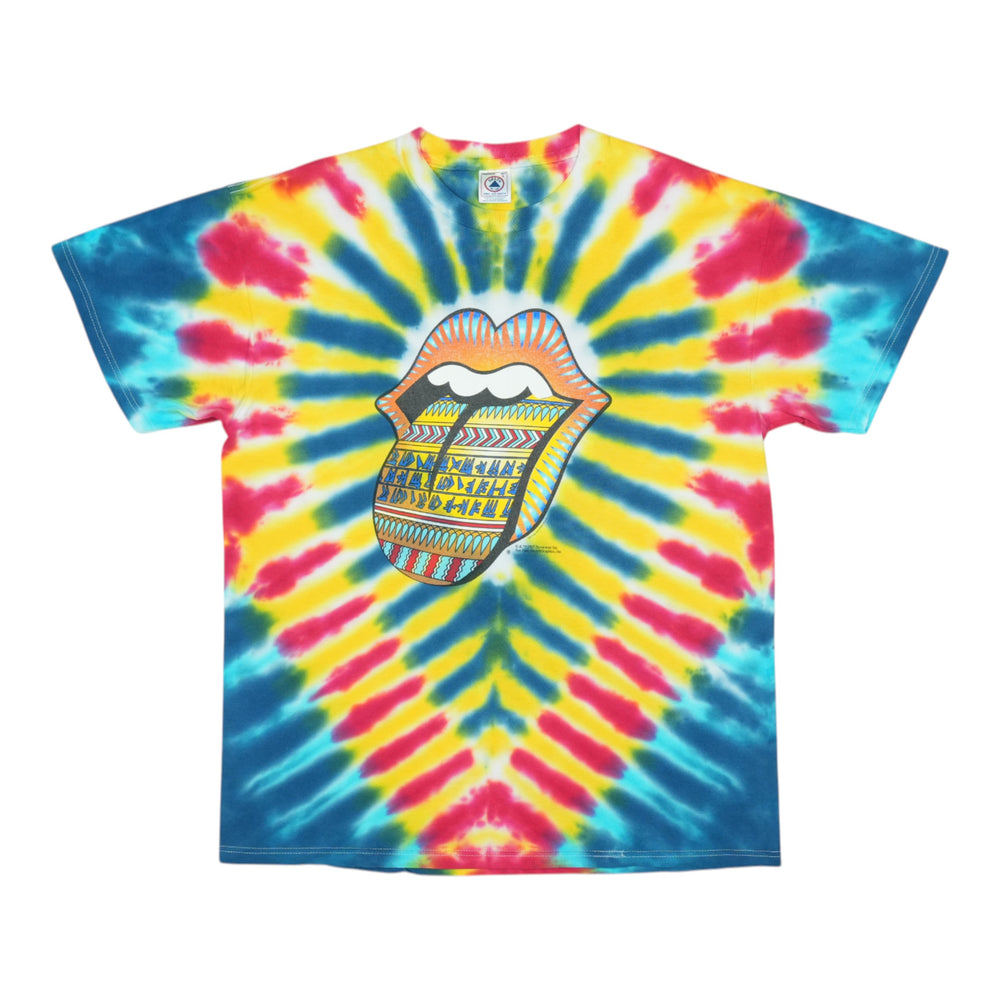 1997 Rolling Stones Bridges To Babylon Tour Tie Dye Shirt