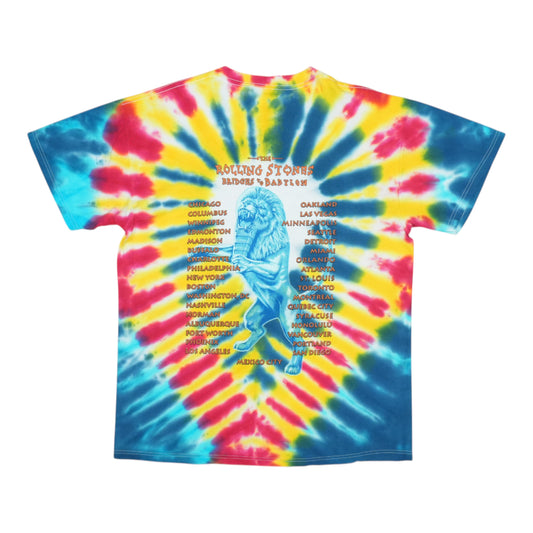 1997 Rolling Stones Bridges To Babylon Tour Tie Dye Shirt