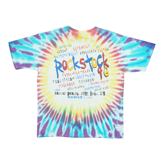 1996 Rockstock Festival Tie Dye Shirt Back