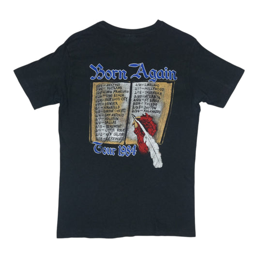 1984 Black Sabbath Born Again Tour Shirt Back