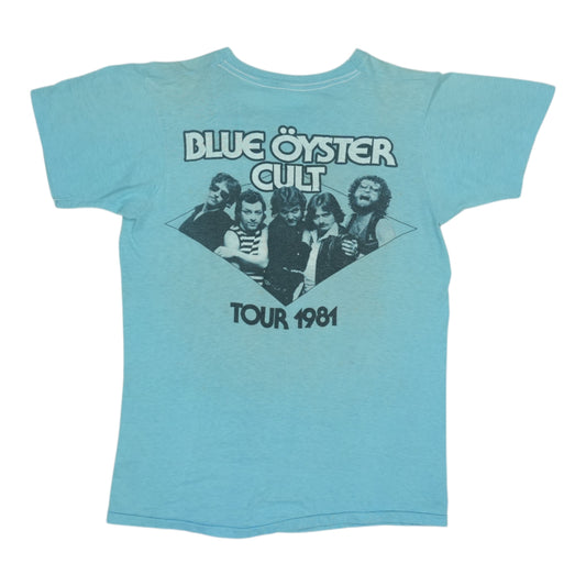 1981 Blue Oyster Cult Fire Of Unknown Origin Tour Shirt Back