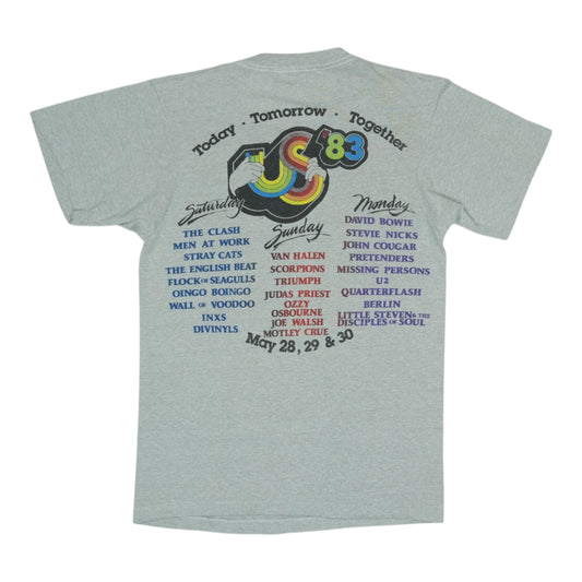 1983 Us Festival Concert Shirt Back