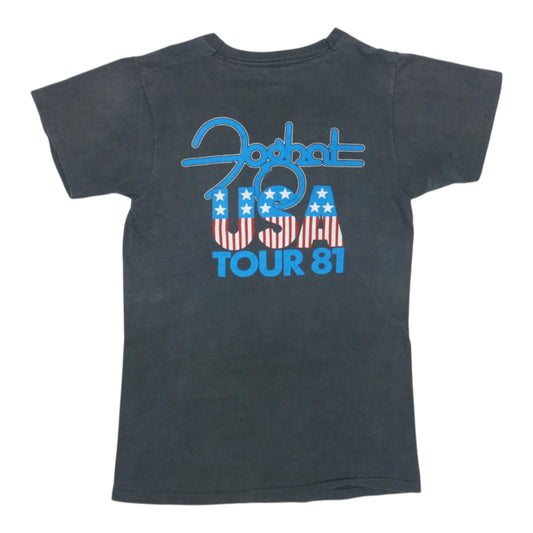1981 Foghat Touring America Tour Shirt Back