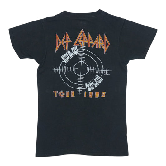 1983 Def Leppard Pyromania Tour Shirt Back