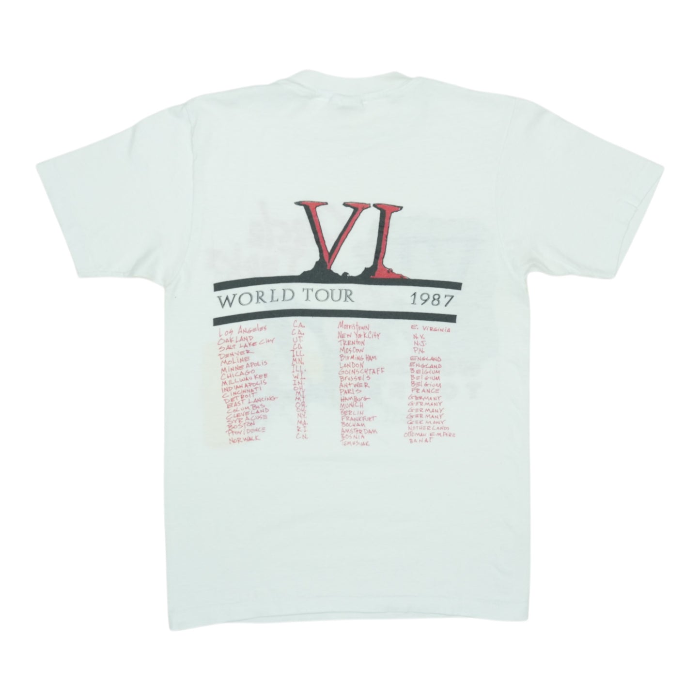 1987 Circle Jerks World Tour Shirt