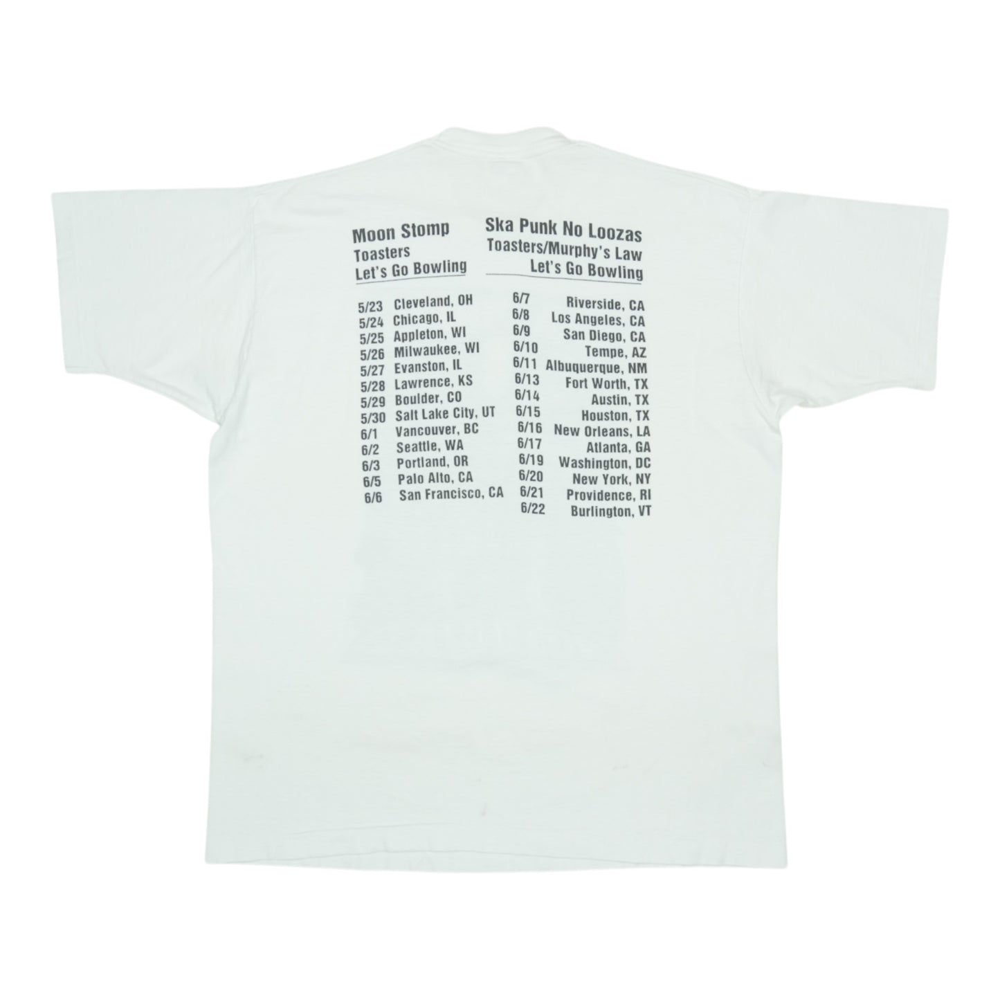 1994 Ska Punk No Loozas Music Festival Tour Shirt