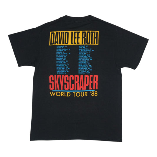 1988 David Lee Roth Skyscraper Tour Shirt Back
