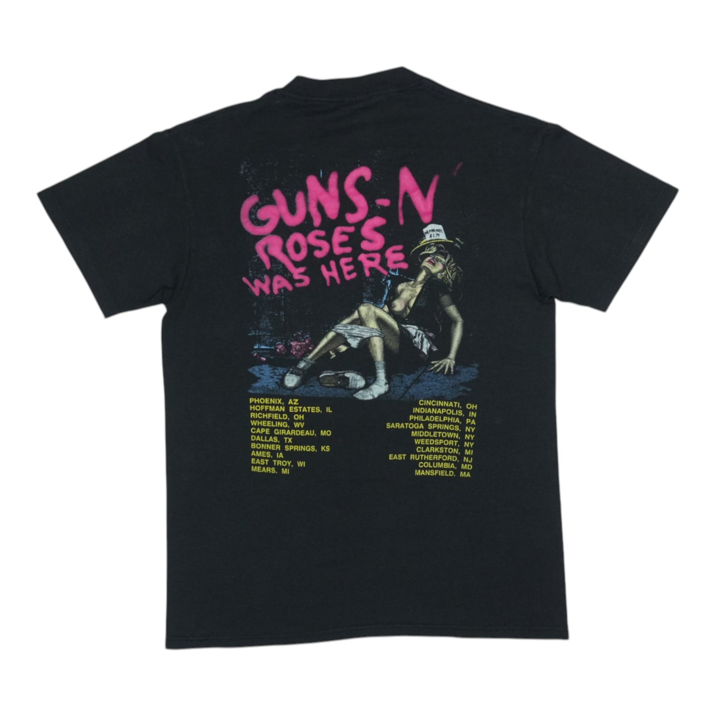 1987 Guns N Roses Appetite For Destruction Tour Shirt