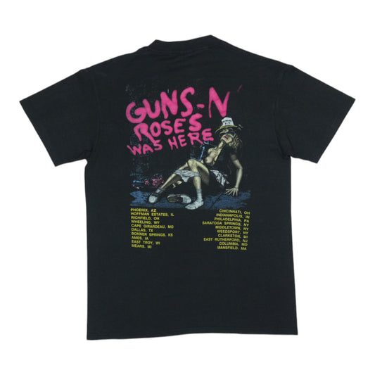 1987 Guns N Roses Appetite For Destruction Tour Shirt Back