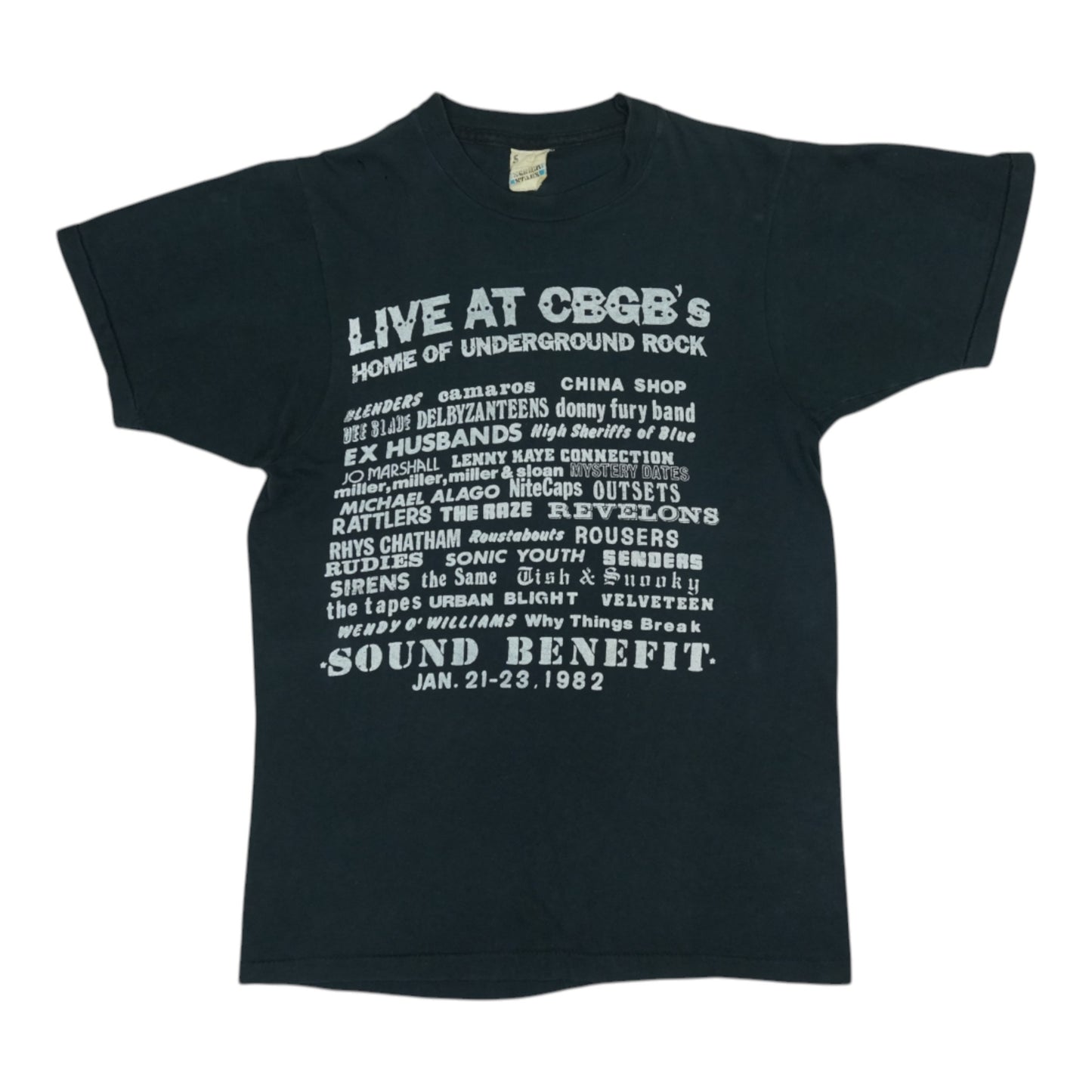 1982 CBGB Sound Benefit Concert Shirt
