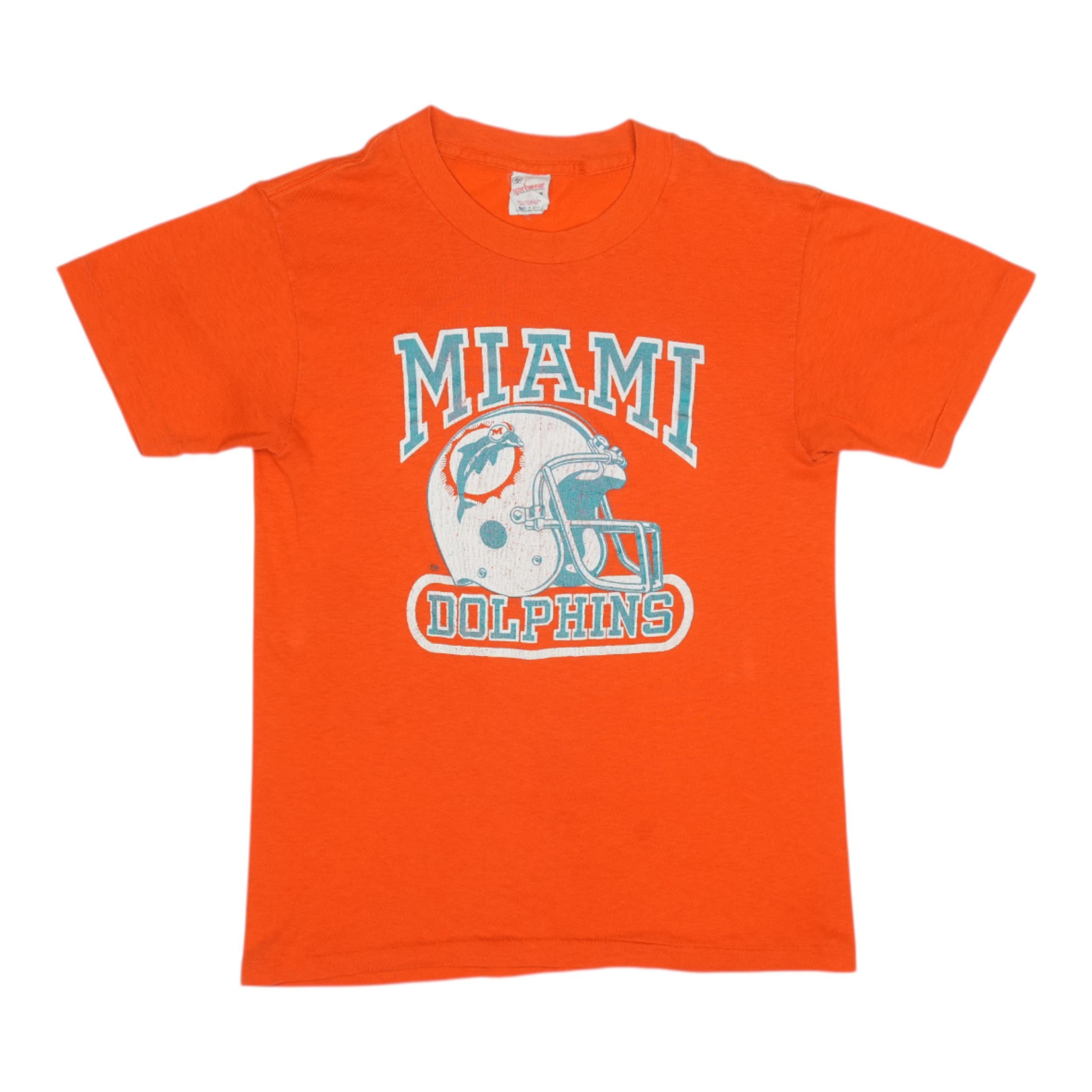 80s フットボールTシャツ マイアミ　ドルフィン　ヴィンテージ　USA製 1980s Miami Dolphins Shirt | Authentic Vintage Tee – WyCo Vintage