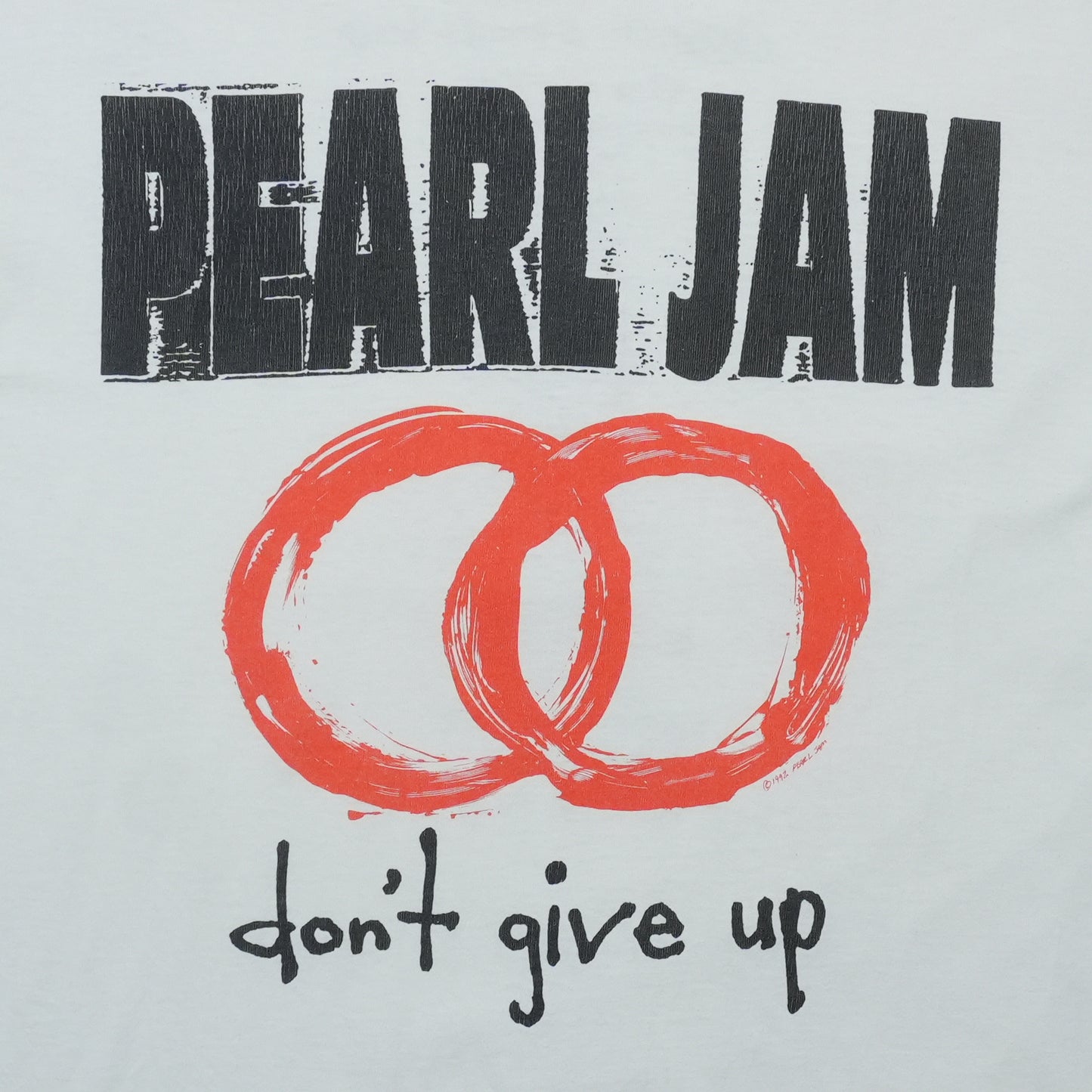 1992 Pearl Jam Don't Give Up European Tour Shirt