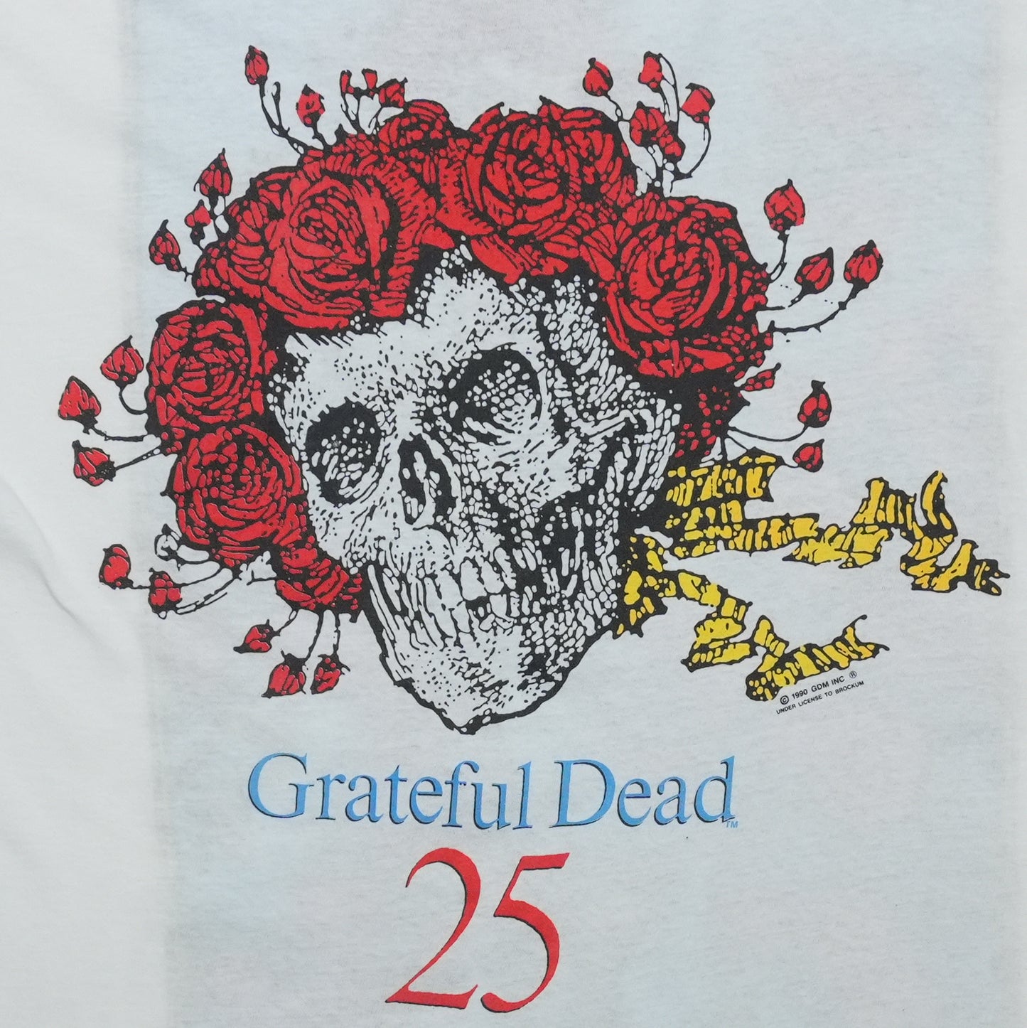 1990 Grateful Dead 25th Anniversary Skull Roses Shirt