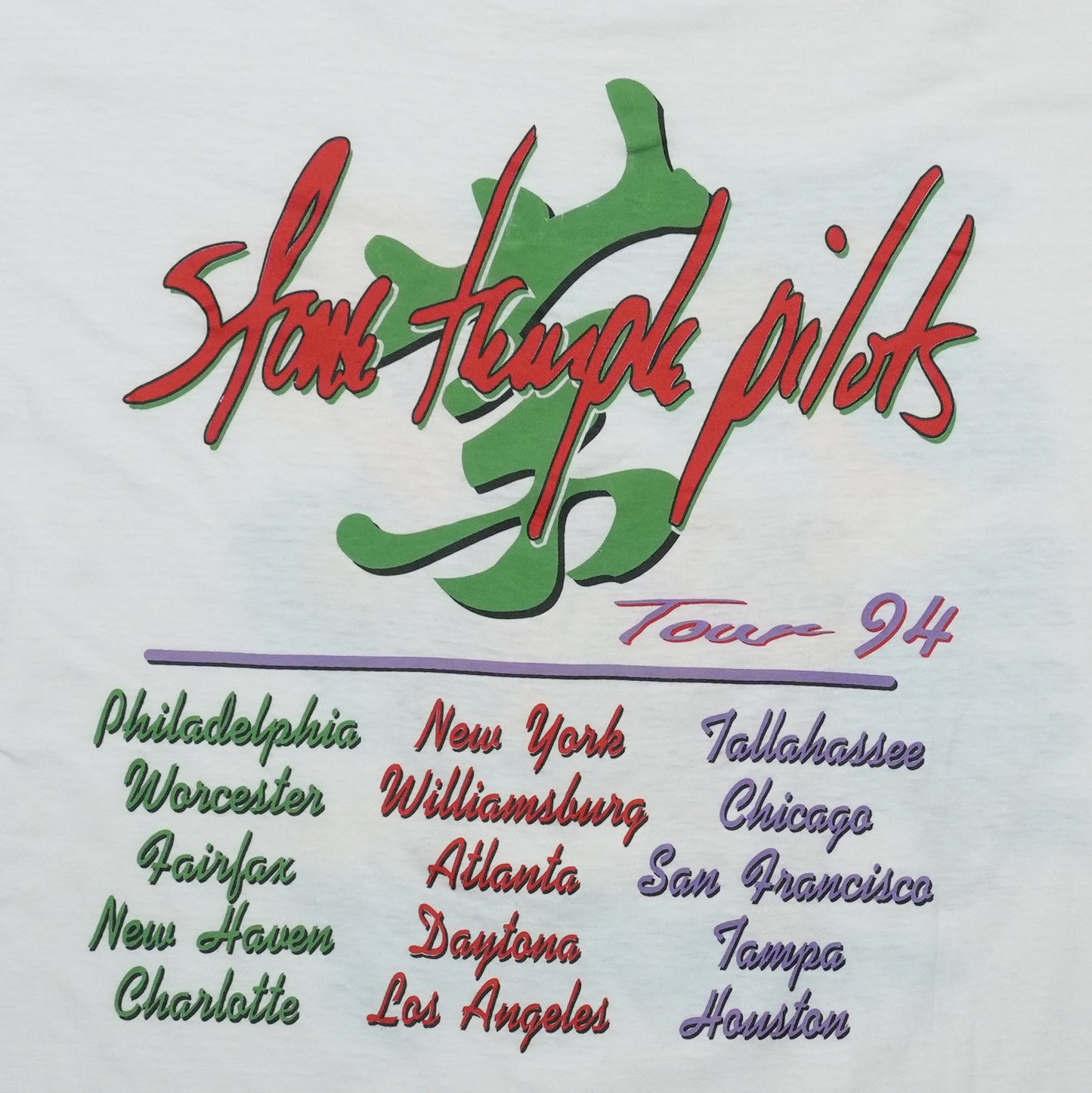 1994 Stone Temple Pilots Purple Tour Shirt