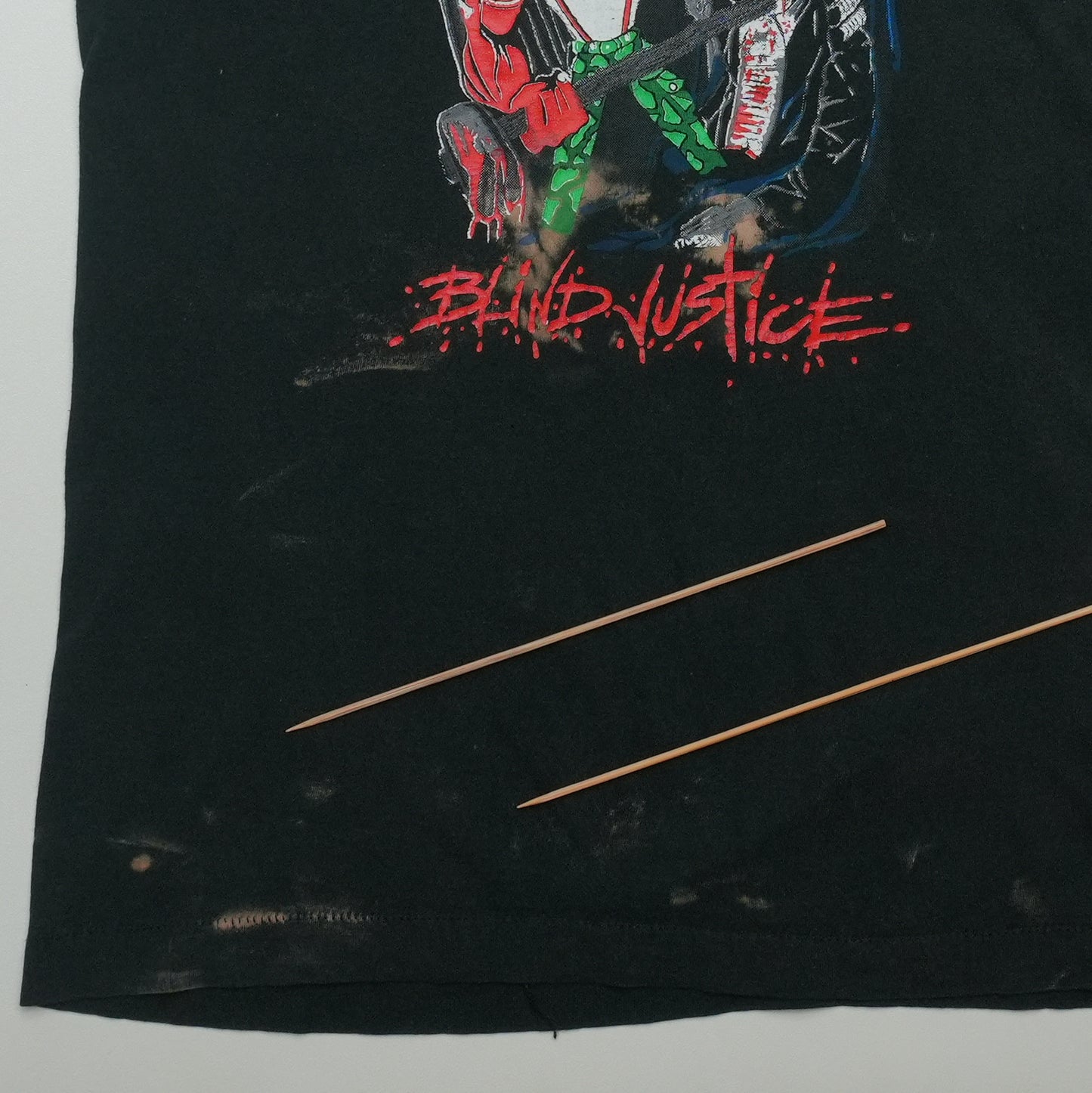 1990 Agnostic Front Blind Justice No Justice Just Us Tour Shirt