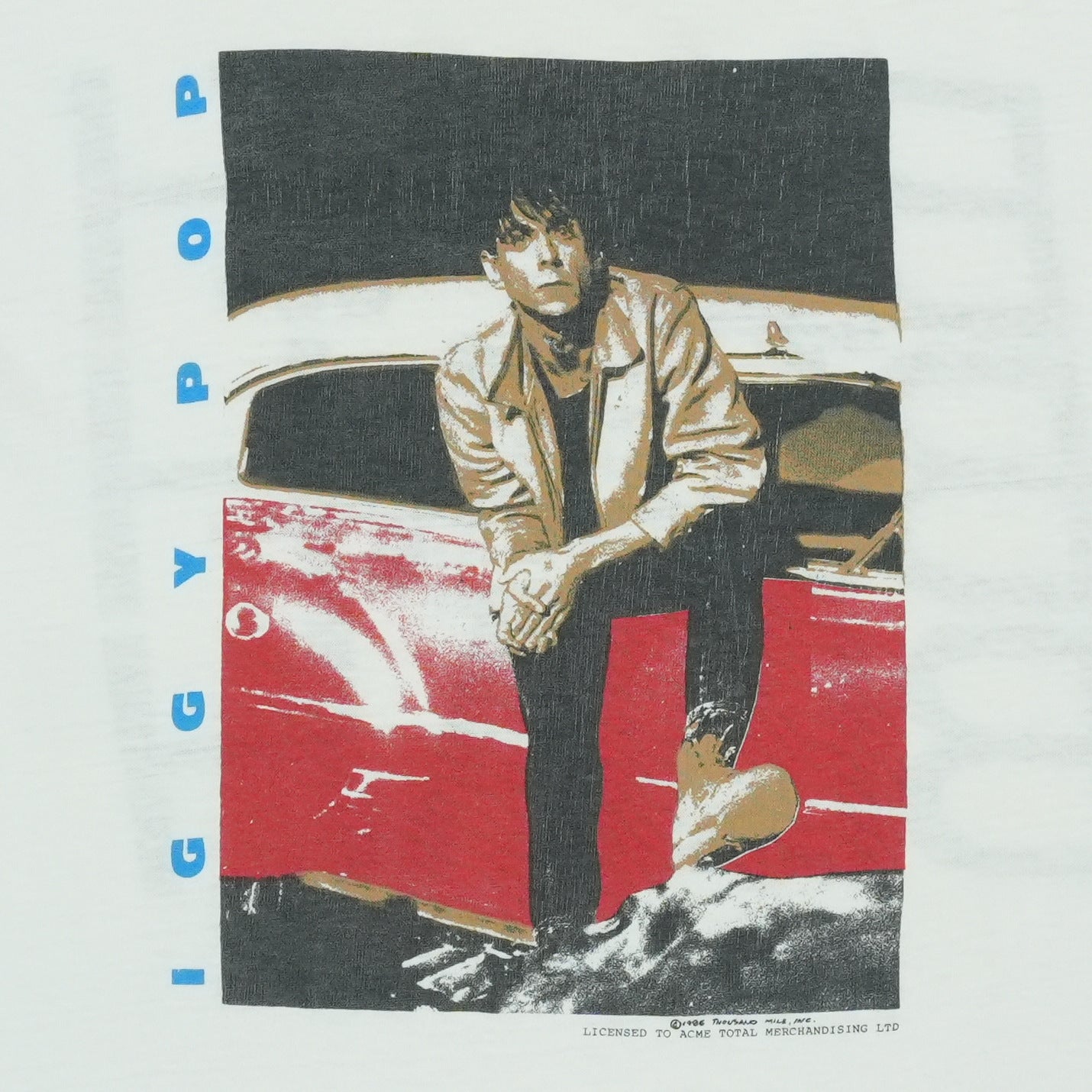 1986 Iggy Pop Blah Blah Blah Tour Shirt