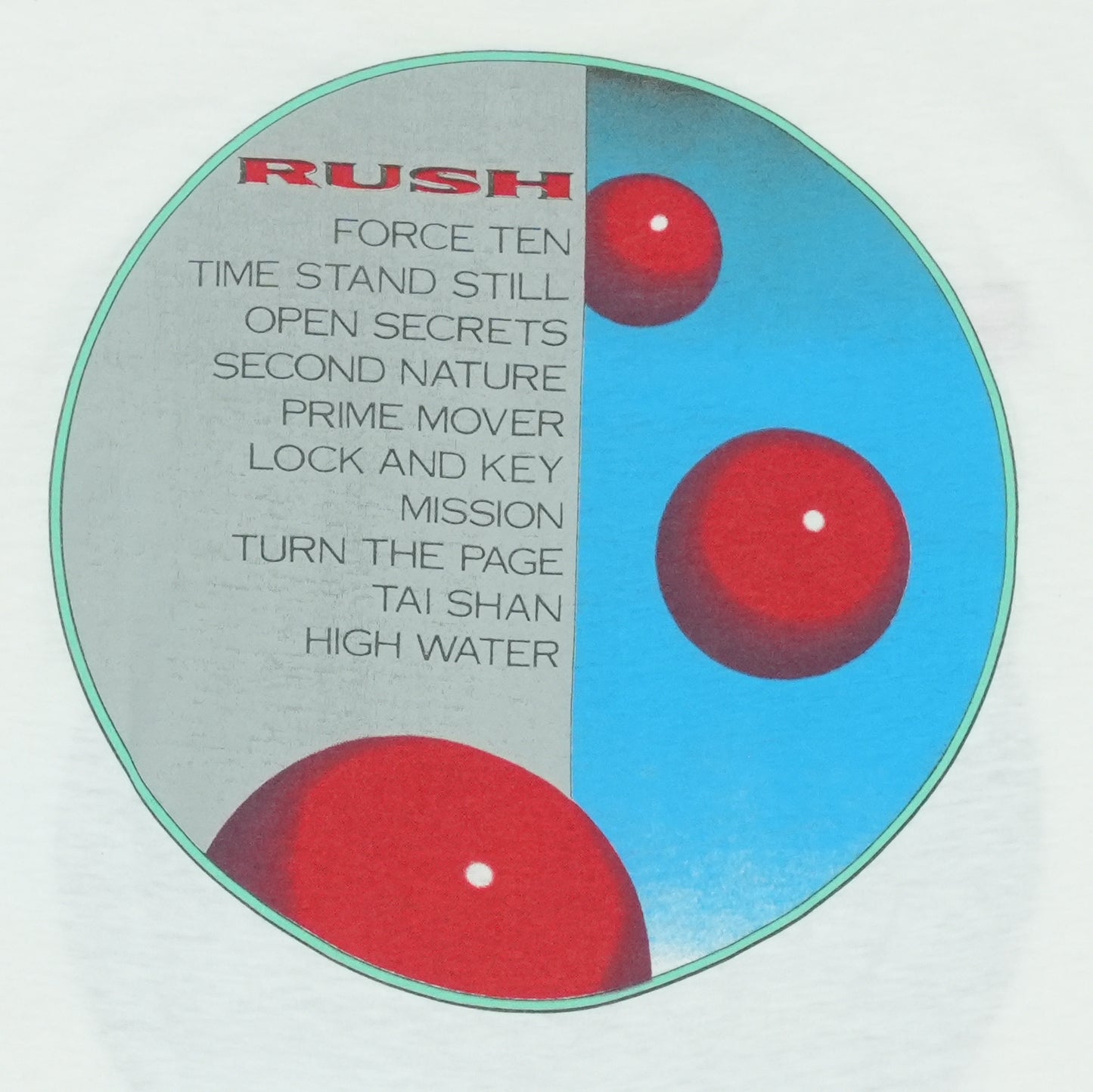 1987 Rush Hold Your Fire Tour Shirt