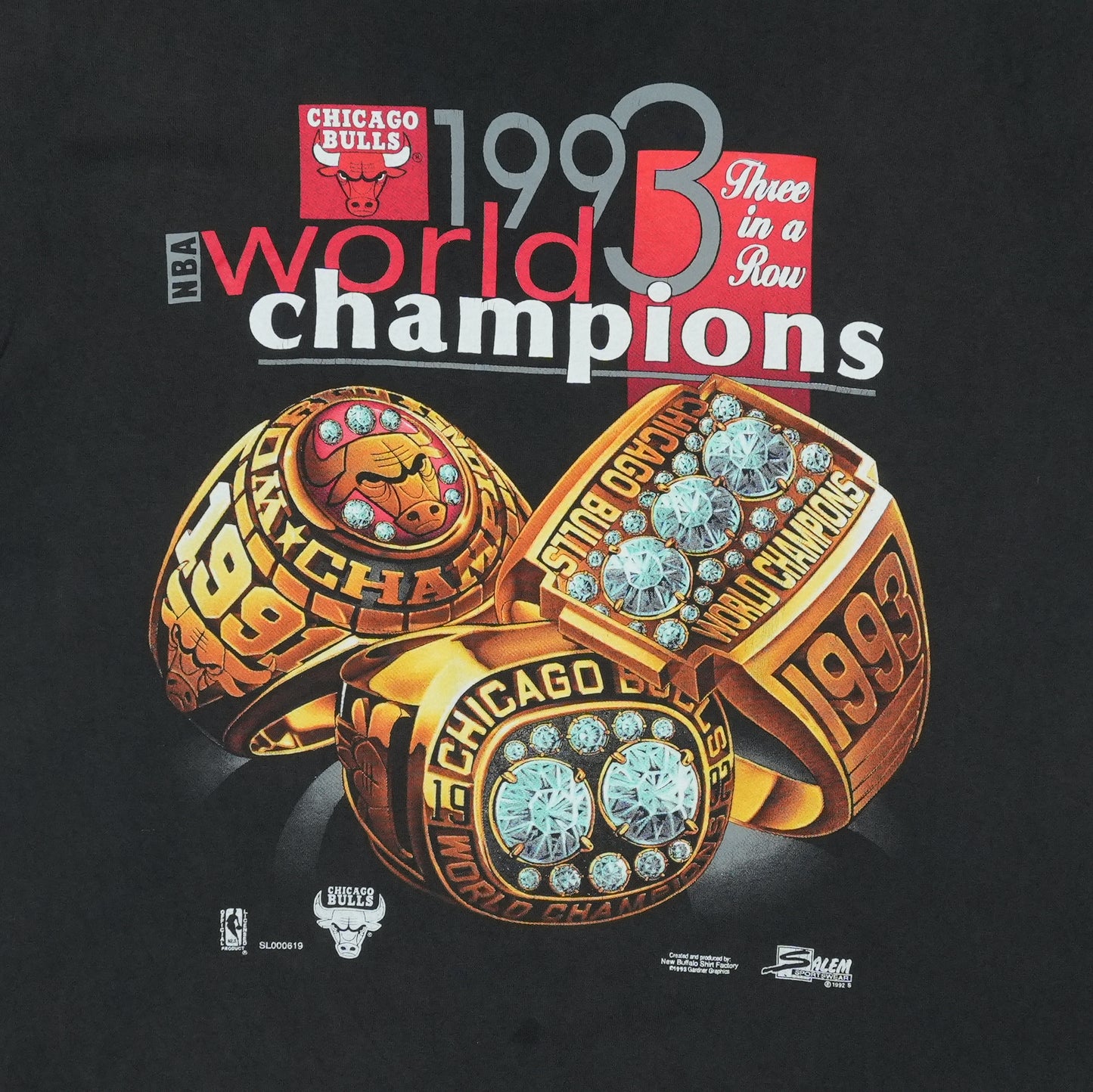 1993 Chicago Bulls World Champions Shirt