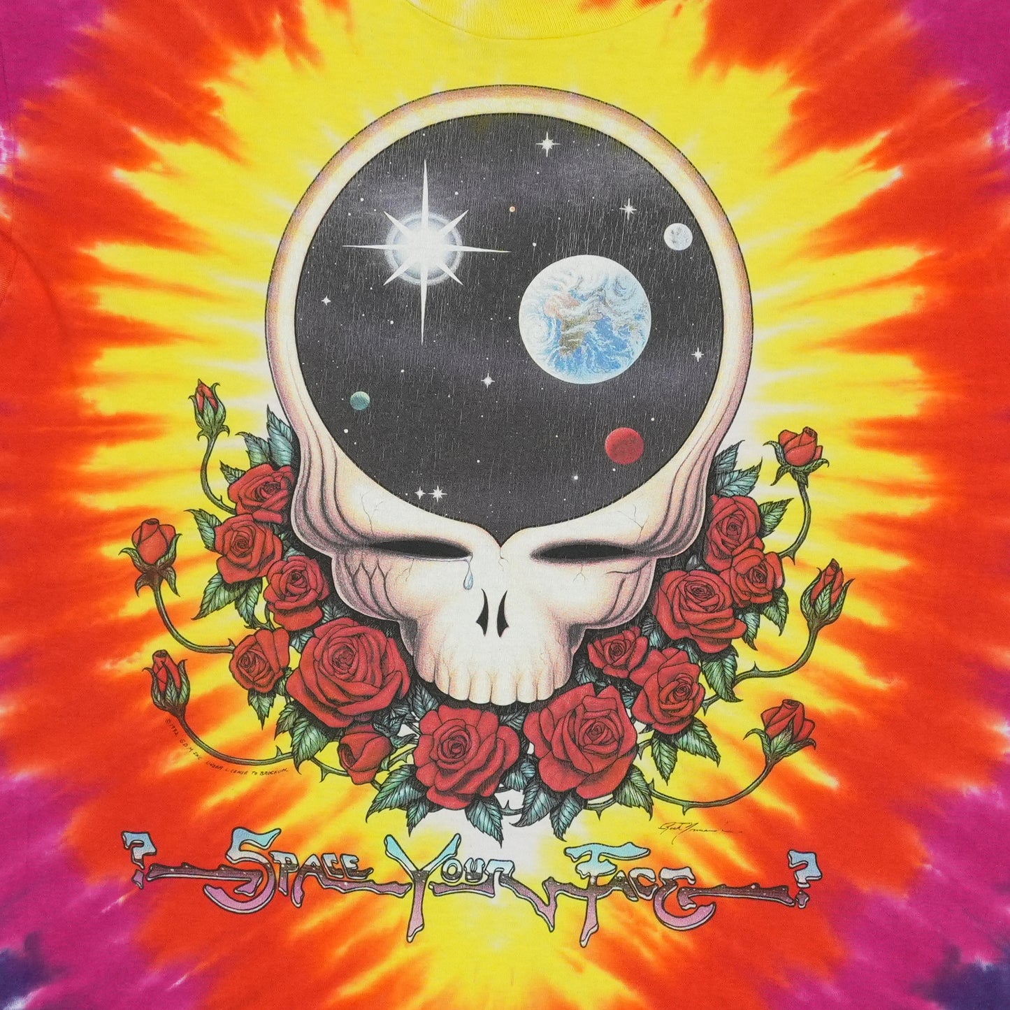 1992 Grateful Dead Space Your Face Tie Dye Shirt