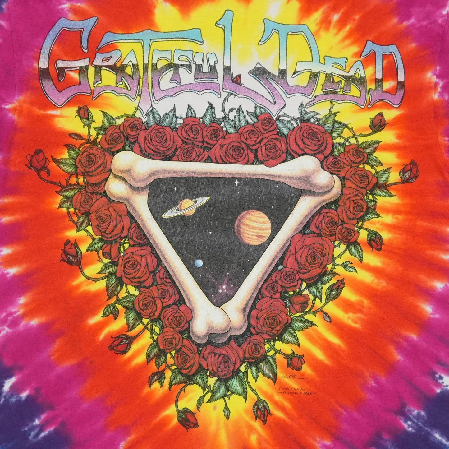 1992 Grateful Dead Space Your Face Tie Dye Shirt