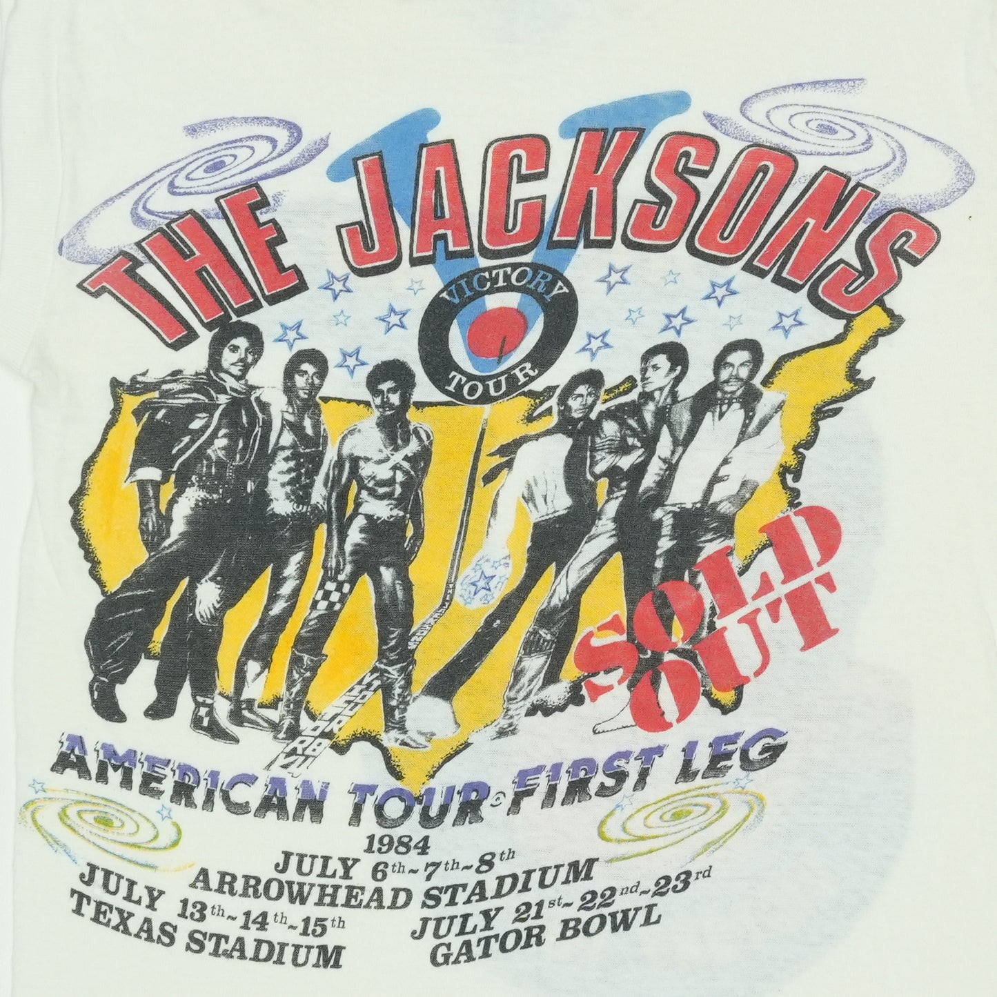 1984 Jacksons Victory Tour Sleeveless Shirt