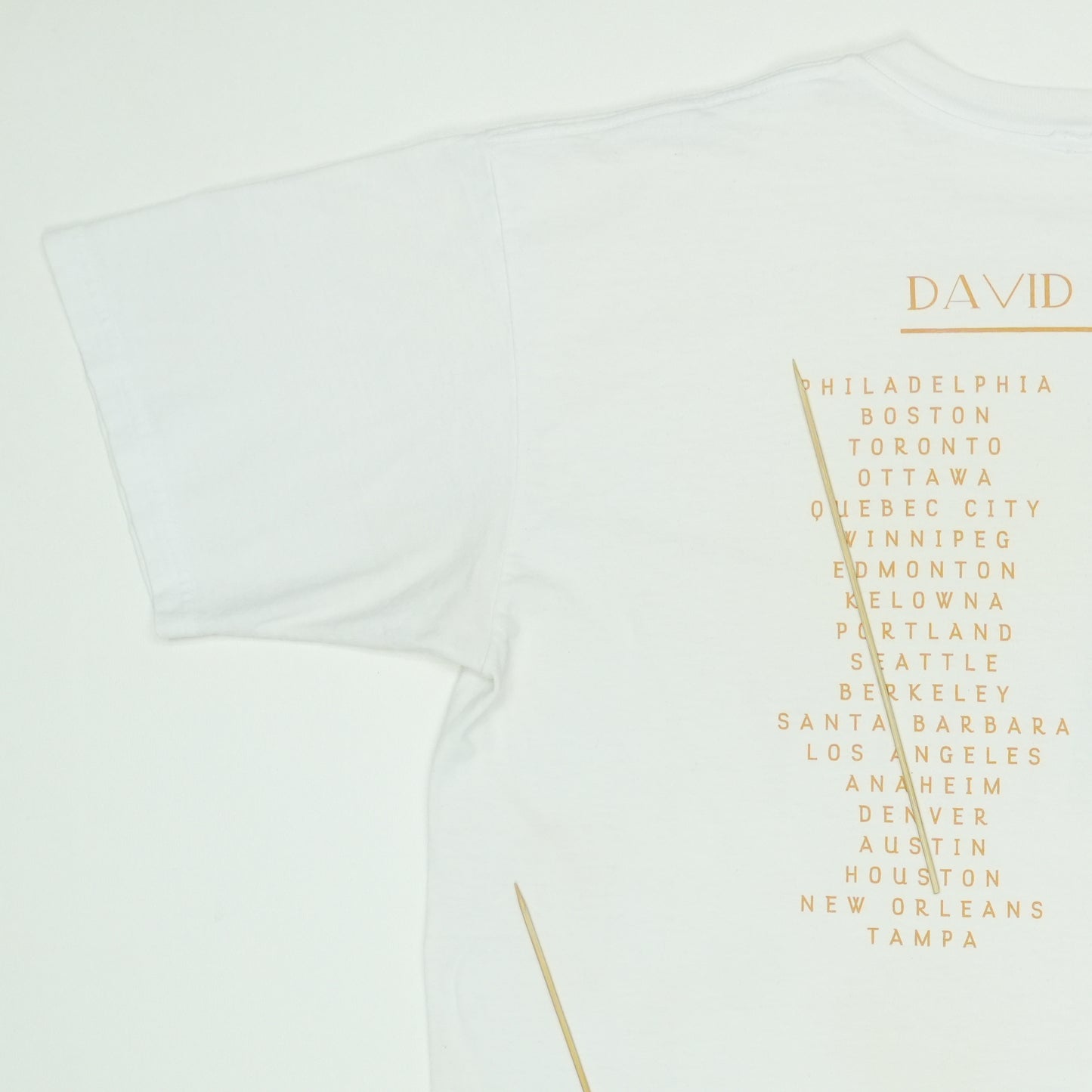 2003 David Bowie Reality Tour Shirt