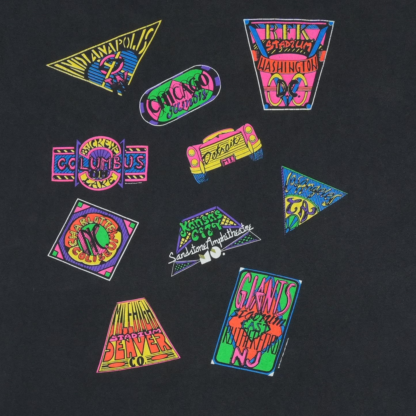 1991 Grateful Dead Spiral Bears Tour Shirt