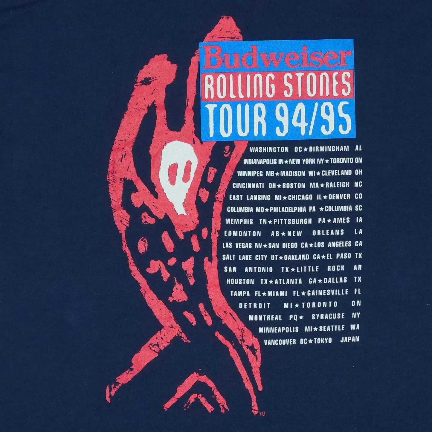 1994 Rolling Stones Voodoo Lounge Tour Shirt