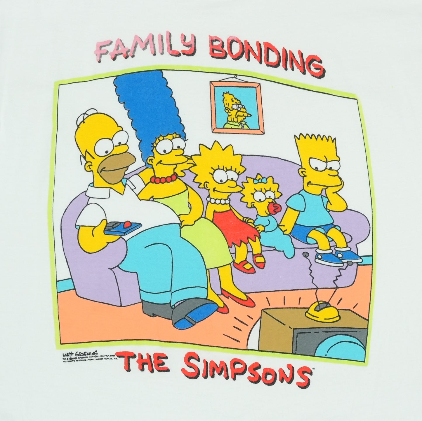 1989 The Simpsons Family Bonding Shirt