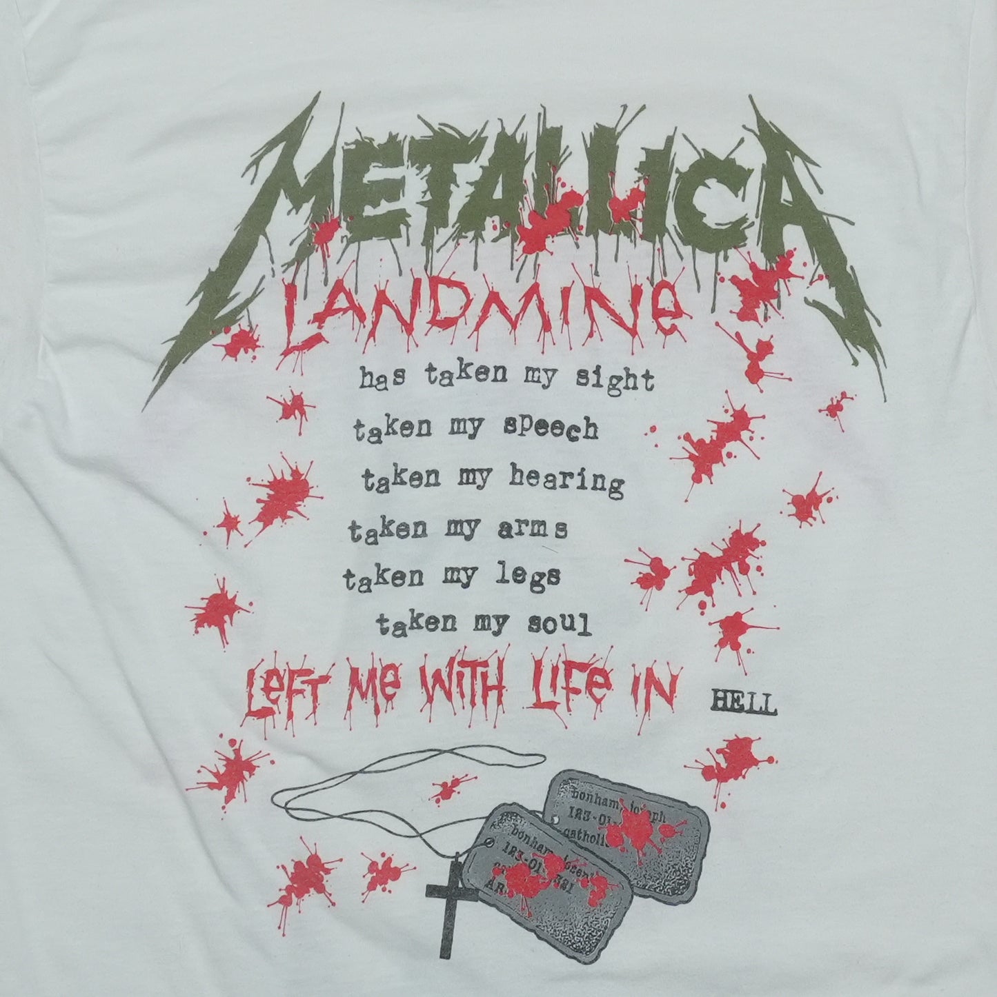 1989 Metallica One Shirt