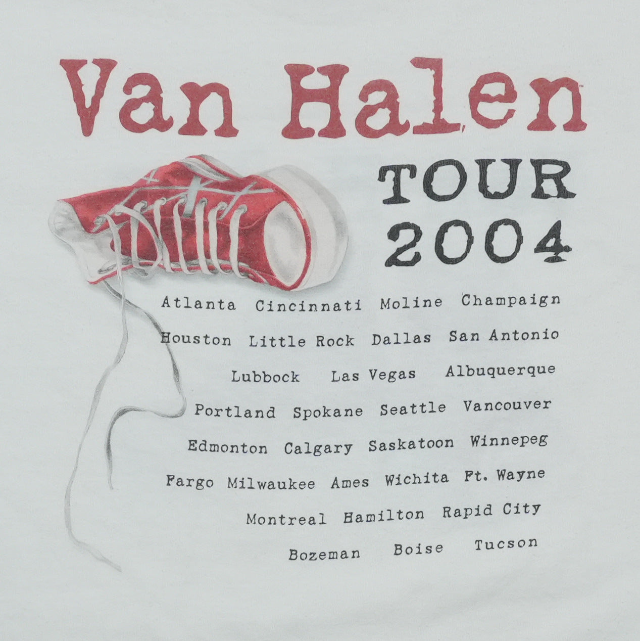 2004 Van Halen Tour Shirt