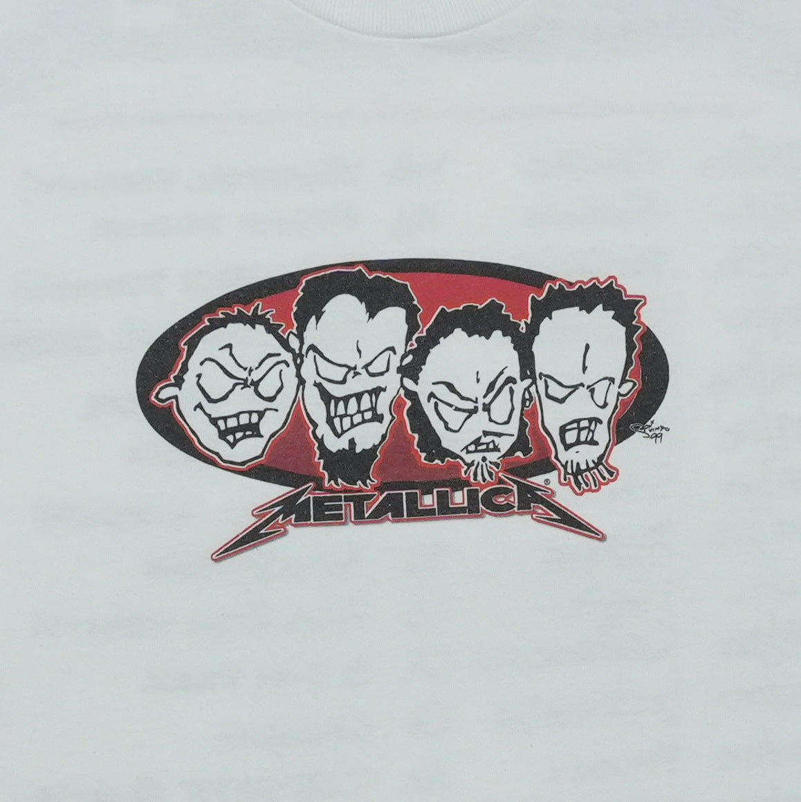1999 Metallica Cartoon Heads Shirt