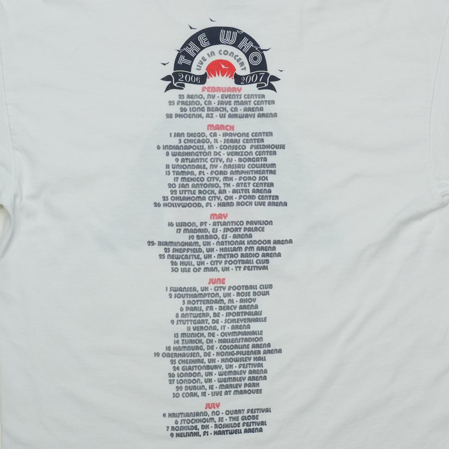 2006 The Who Live in Concert Shirt