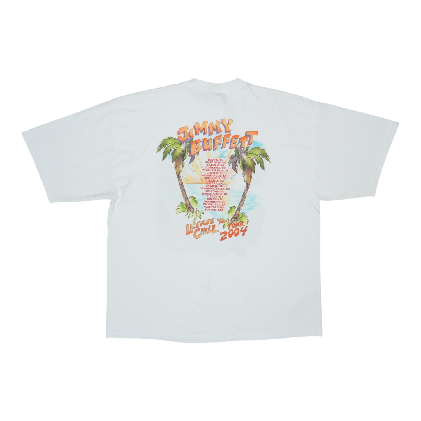 2004 Jimmy Buffett License To Chill Tour Shirt