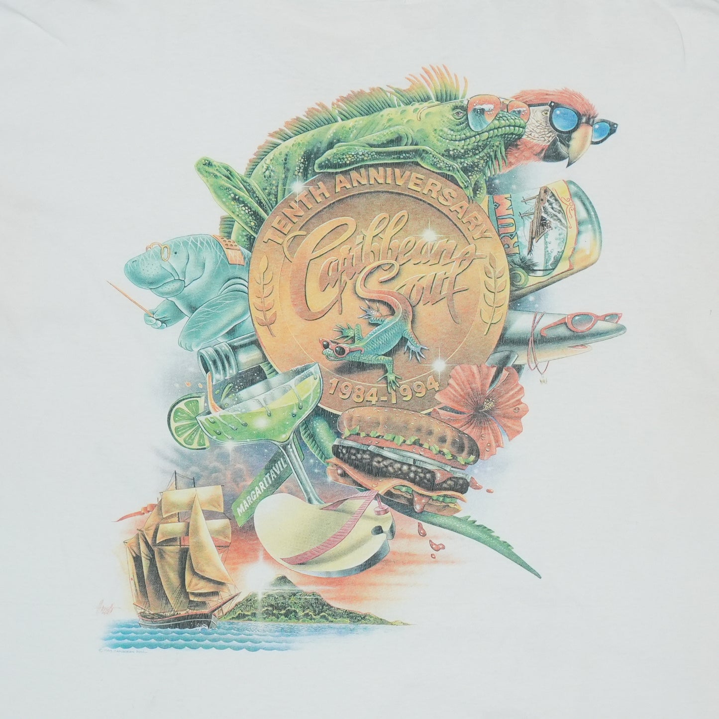 1994 Jimmy Buffett Caribbean Soul Shirt