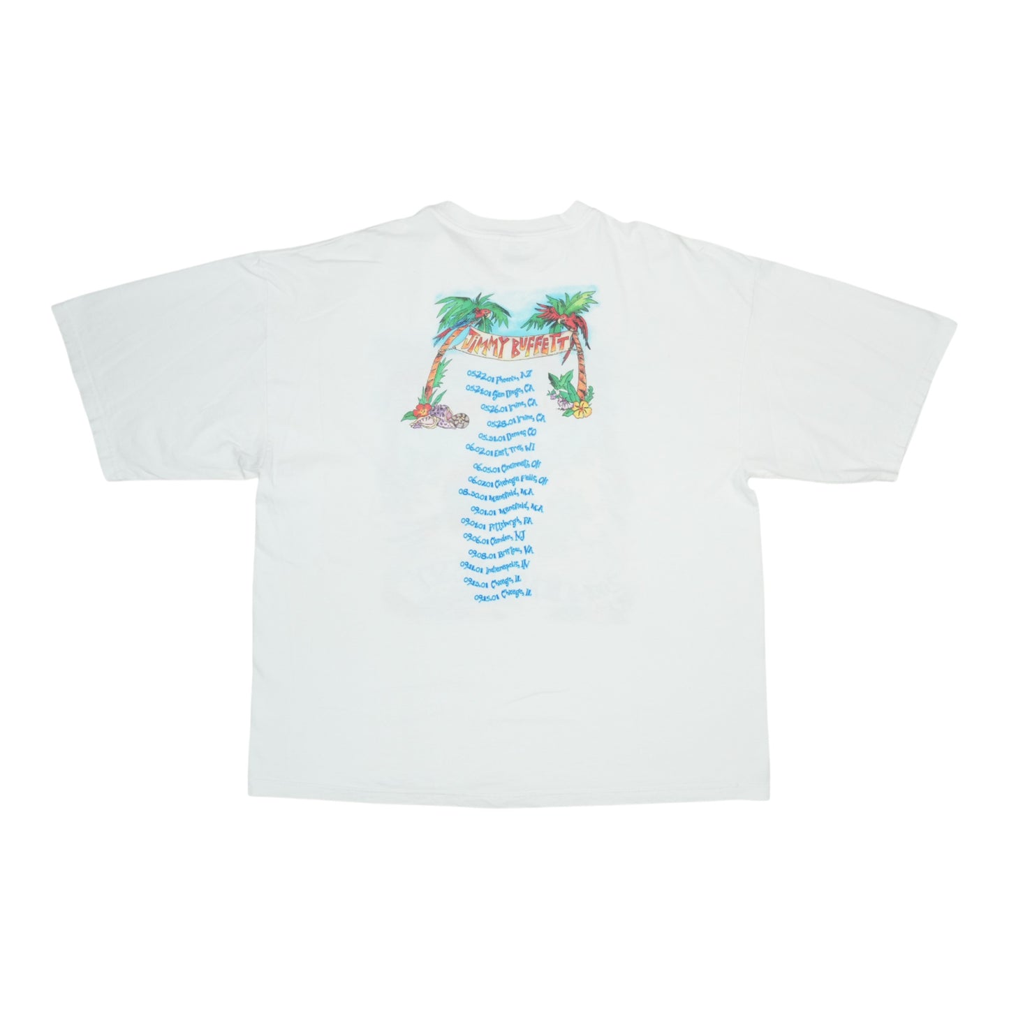 2001 Jimmy Buffett Tour Shirt