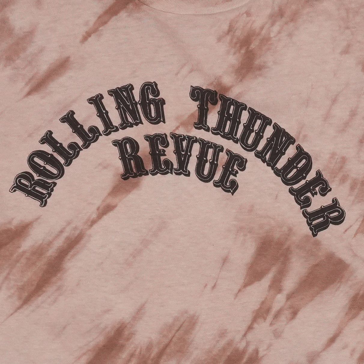 1975 Bob Dylan Rolling Thunder Review Tour Crew Tie Dye Shirt